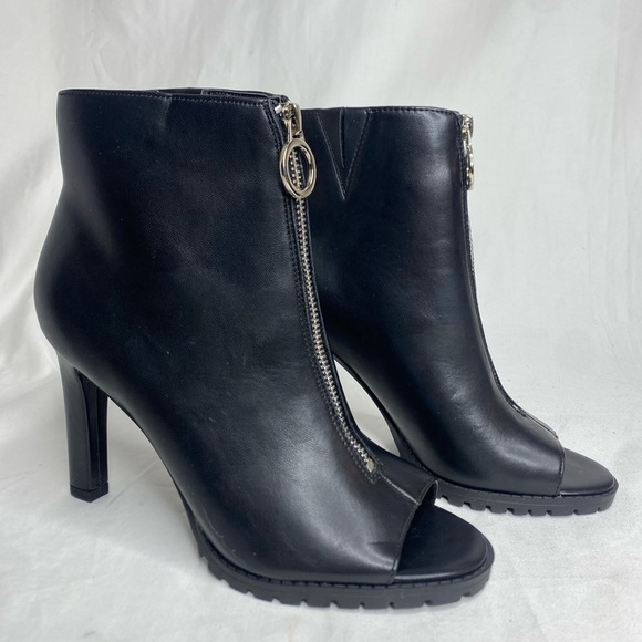Bar III Dillan P Womens Faux Leather Ankle Booties Black Size 7.5M New - Picture 5 of 13
